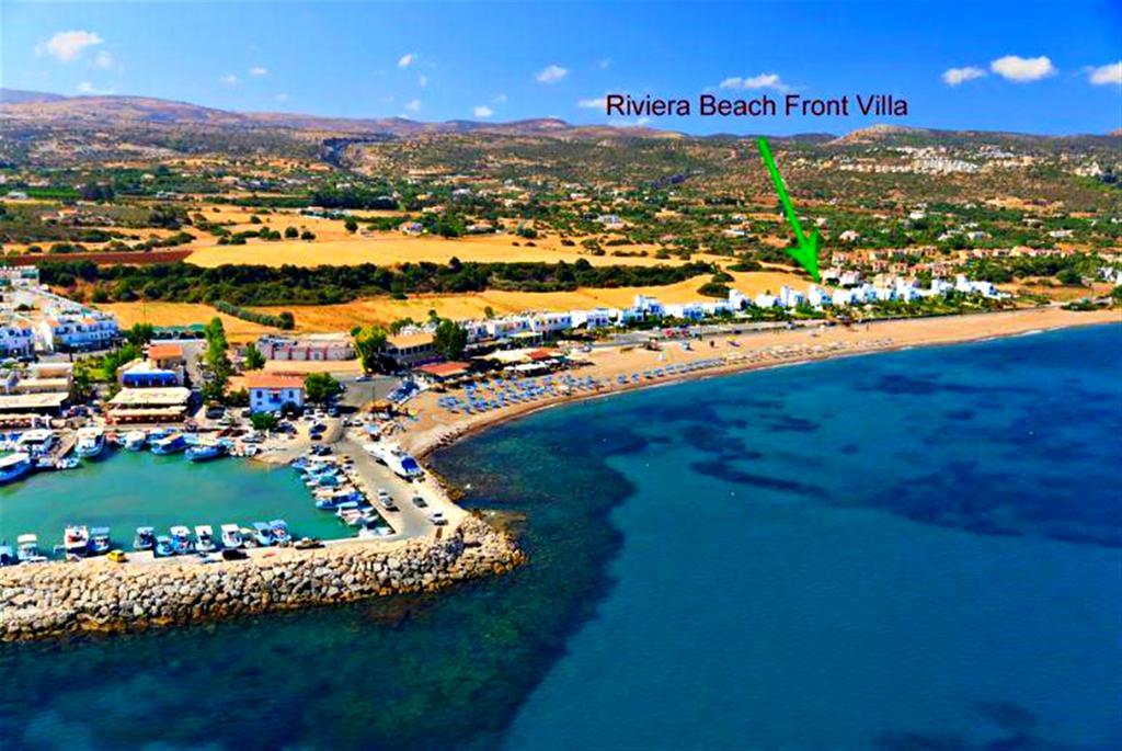 Latchi Beach Front Villa - Private Heated Pool - Amazing Uninterrupted Sea Views 폴리스 외부 사진